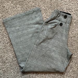 High Waister Plaid Wide Leg Dark Academia Work Pant